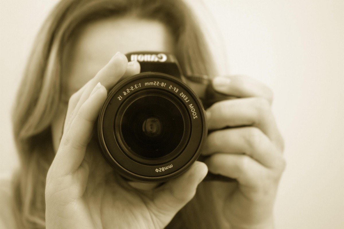photographer, camera, lens, female