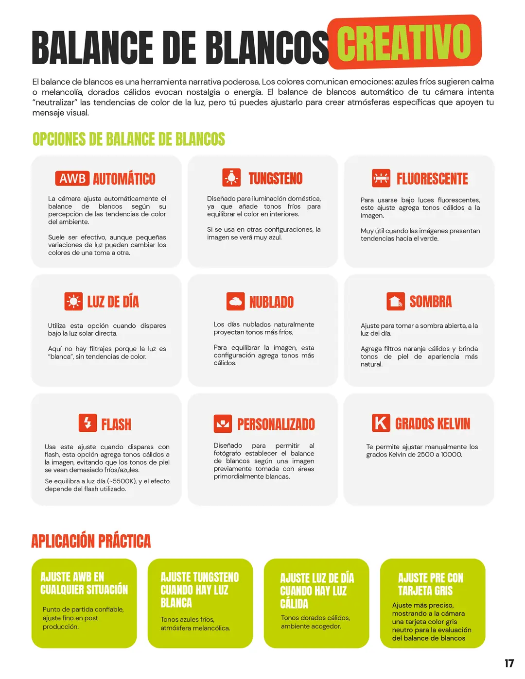 Tarjeta 09 de Enfogram: Balance de blancos creativo