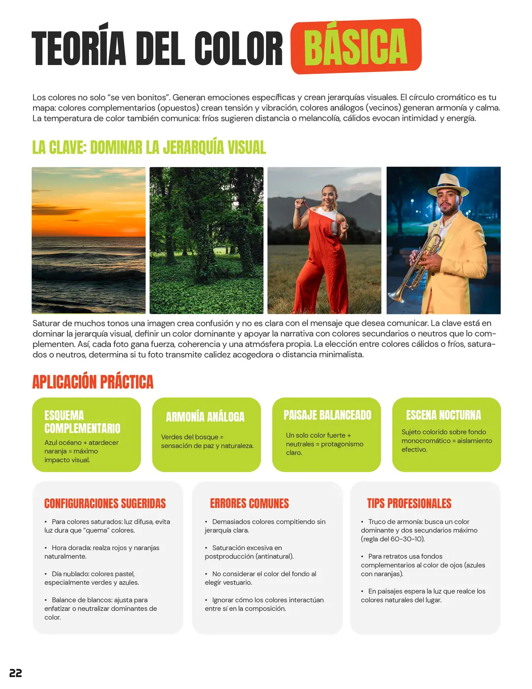 Tarjeta 11 de Enfogram: Teoría del color básica