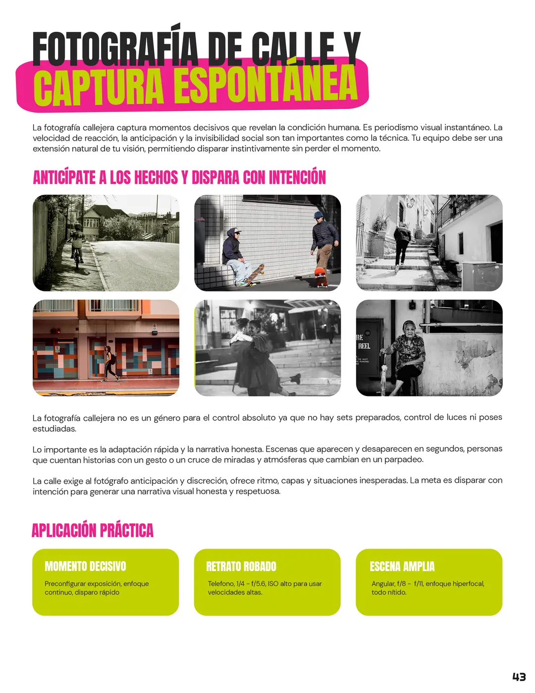 Tarjeta 24 de Enfogram: Fotografía de calle y captura espontánea