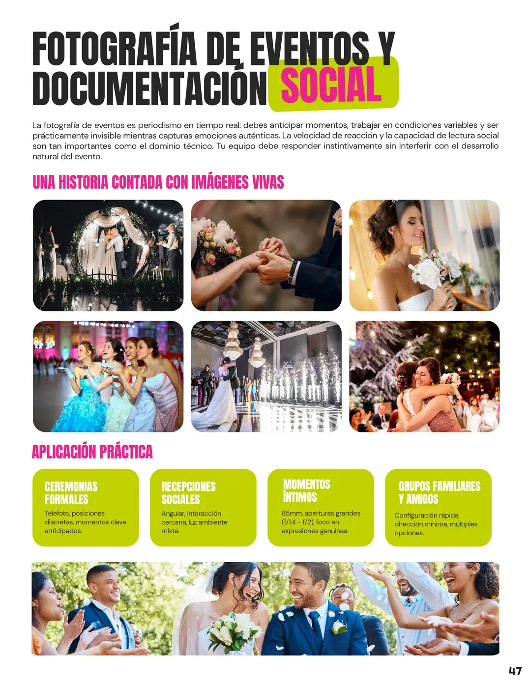 Tarjeta 26 de Enfogram: Fotografía de eventos y documentación social