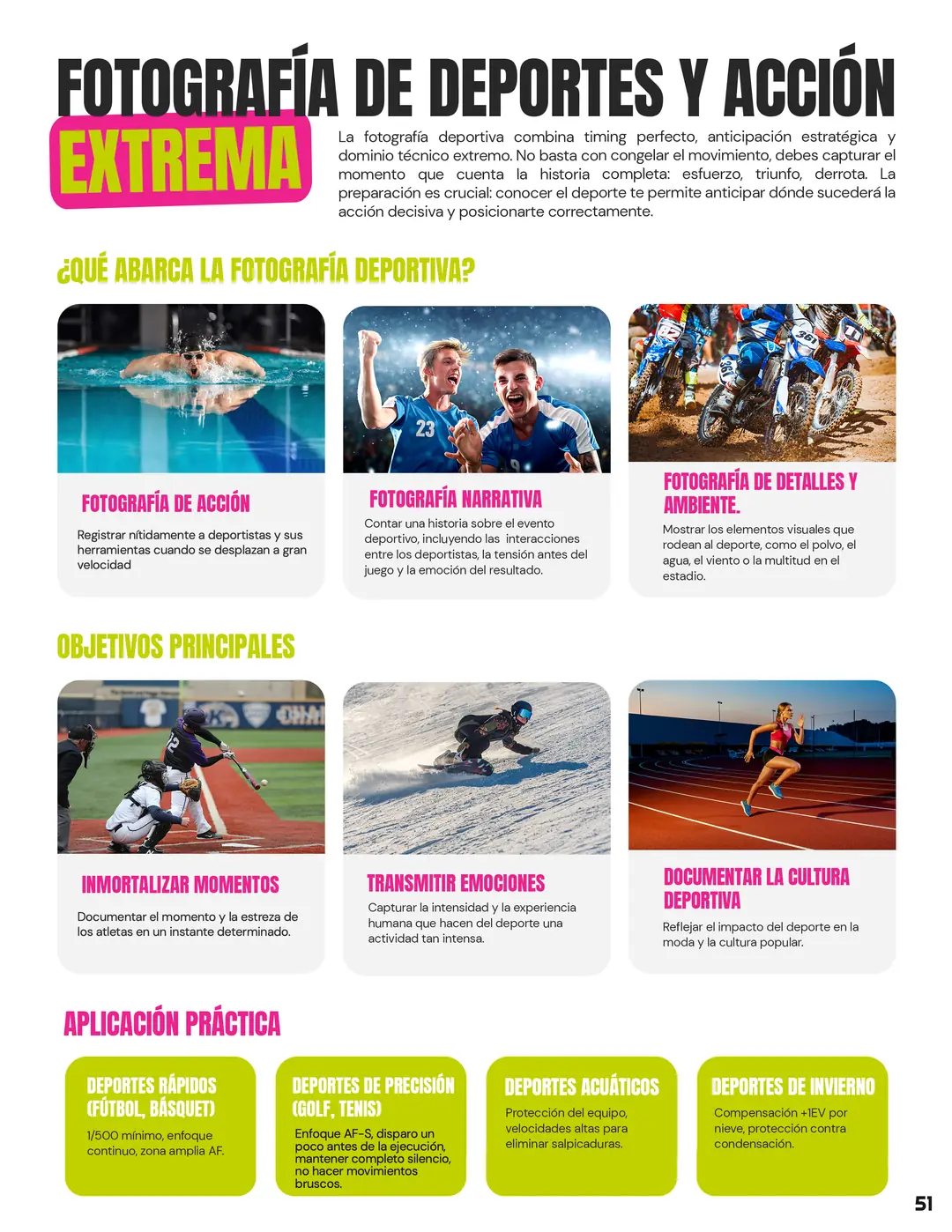 Tarjeta 28 de Enfogram: Fotografía de deportes y acción extrema