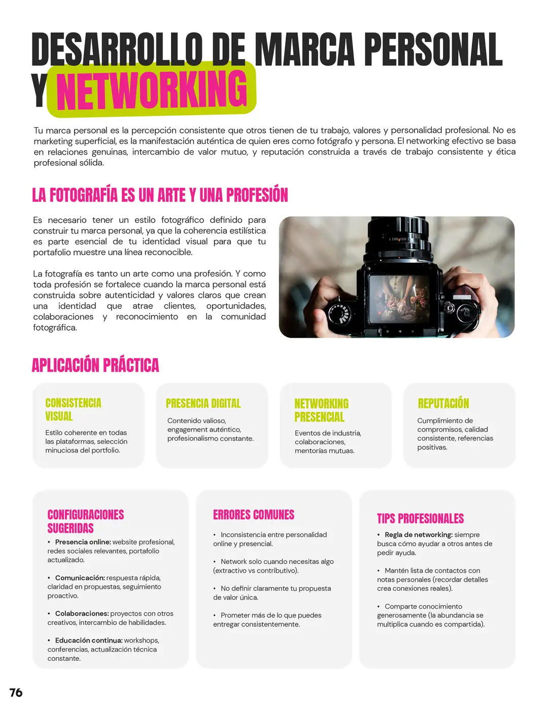 Tarjeta 42 de Enfogram: Desarrollo de marca personal y networking