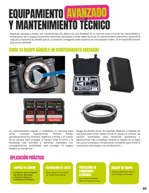 Tarjeta 32: Equipamiento avanzado y mantenimiento técnico