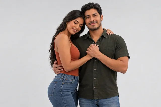 Muestra de poses de Poses en Pareja: Frente a frente